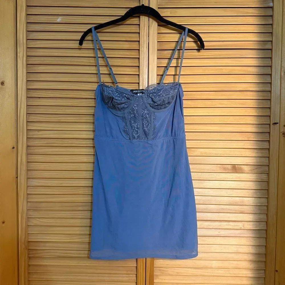 Urban Outfitters Blue Lace Detail dress size medium